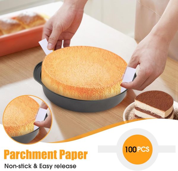 Tutikuki Round Cake Pan High Carbon Steel Nonstick Oven Safe-2