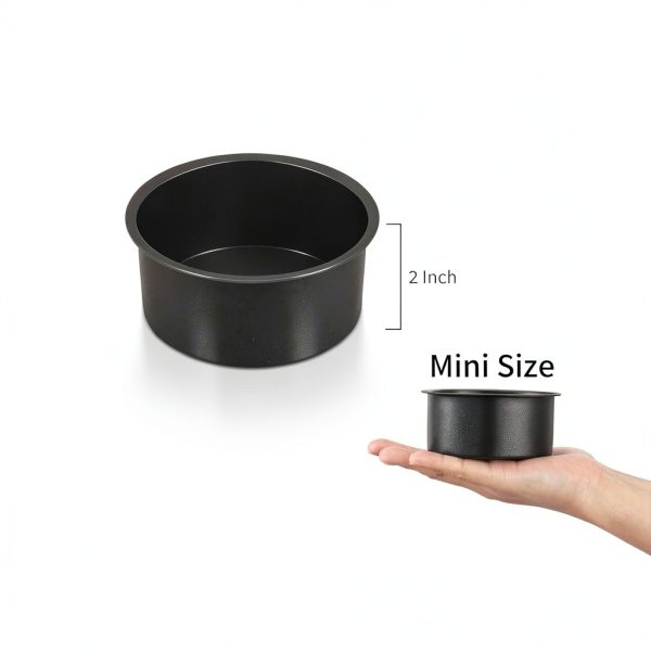 P&P CHEF 4 Inch Round Cake Pans Nonstick Stainless Steel-1