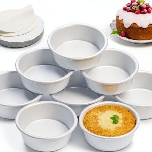 AWTBDP Aluminum Round Cake Pans Oven Safe Freezer Safe-0