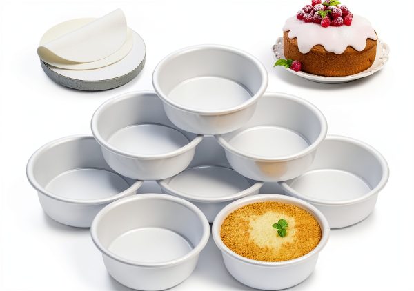 AWTBDP Aluminum Round Cake Pans Oven Safe Freezer Safe-0