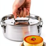 Okllen Stainless Steel Flan Pan Dishwasher Oven Safe-0