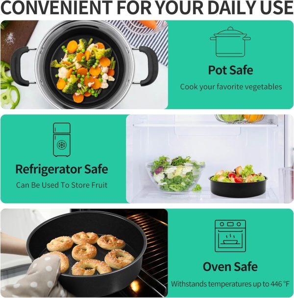 P&P CHEF Round Cake Pan Nonstick Oven Safe Stainless Steel-6