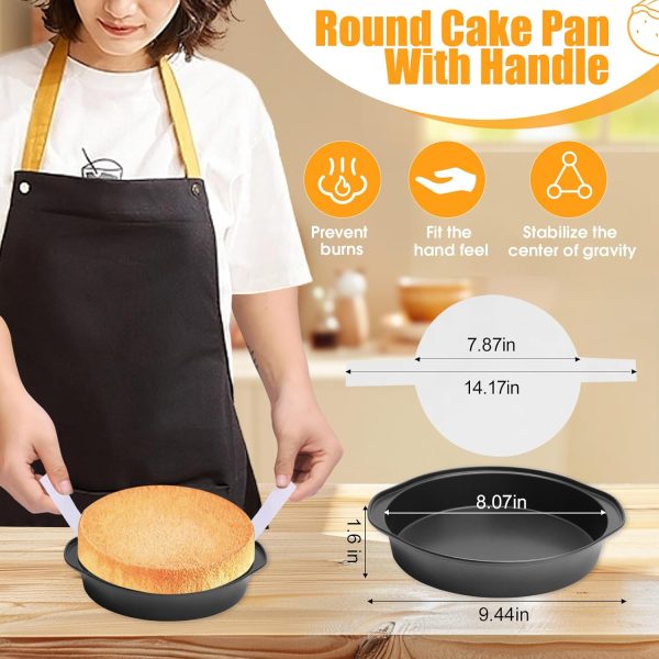 Tutikuki Round Cake Pan High Carbon Steel Nonstick Oven Safe-1