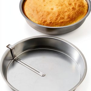 WalterDrake Aluminum Round Cake Pan Oven Safe Silver-0