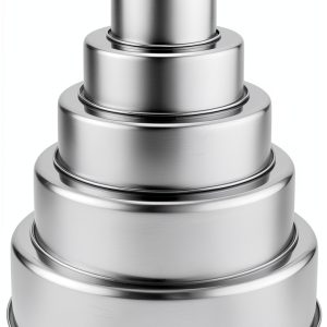 TeamFar Stainless Steel Round Cake Pan Set Dishwasher Safe-0