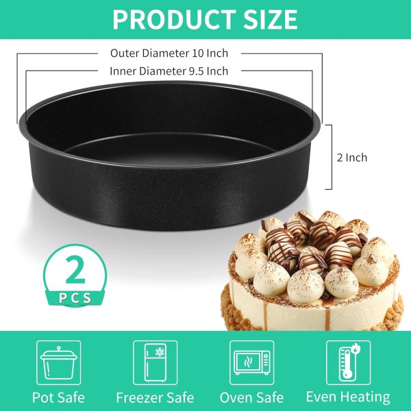 P&P CHEF Round Cake Pan Nonstick Oven Safe Stainless Steel-1