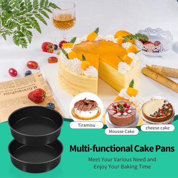 P&P CHEF Round Cake Pan Nonstick Oven Safe Stainless Steel-7