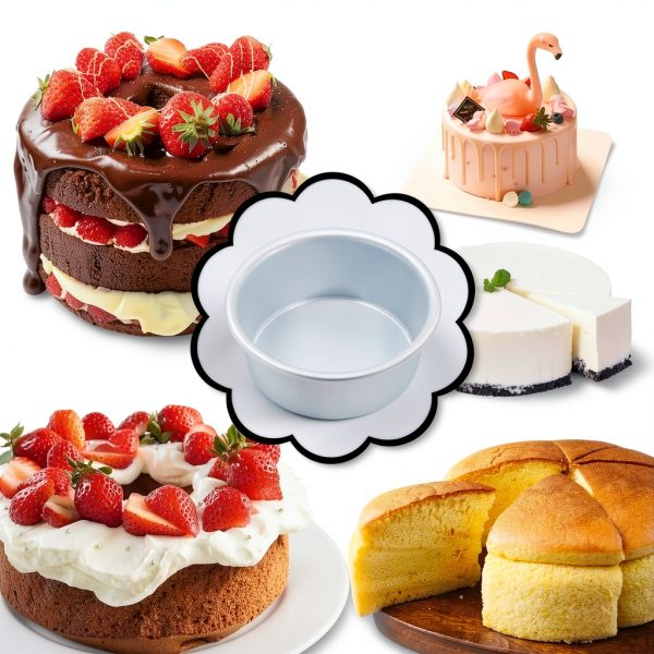 AWTBDP Aluminum Round Cake Pans Oven Safe Freezer Safe-3